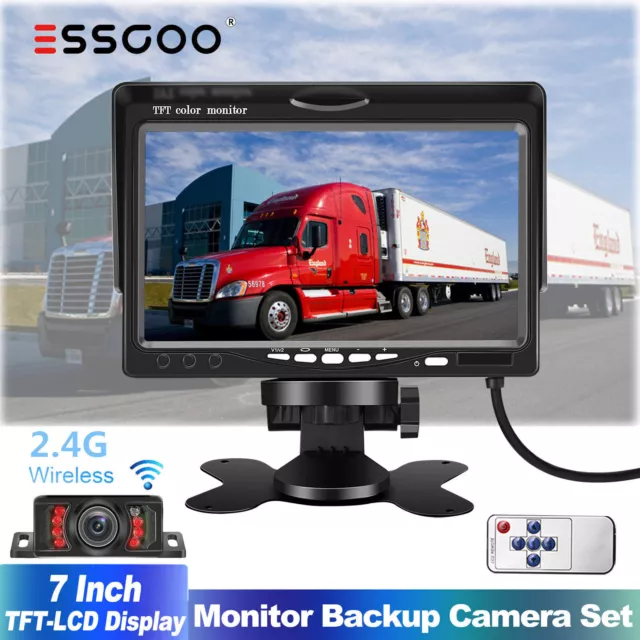 7" TFT LCD Screen Monitor Reverse Reversing Car Rear View Camera Kit For VAN BUS