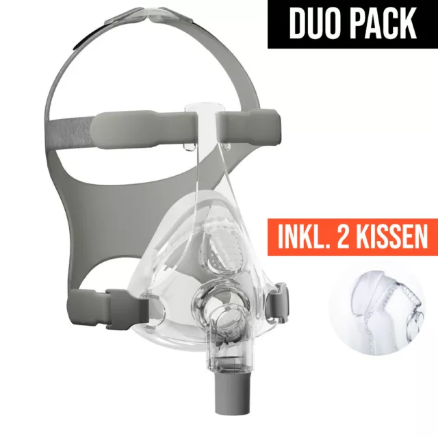 Simplus FullFace CPAP Maske Mund-Nasen-Maske von Fisher&Paykel inkl. Kopfband