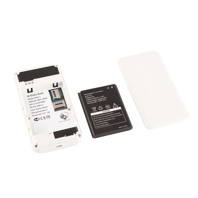 Hotspot WiFi Mobile 4G LTE 150Mbps 3000mah Batterie ABS Matériel Routeur WiFi