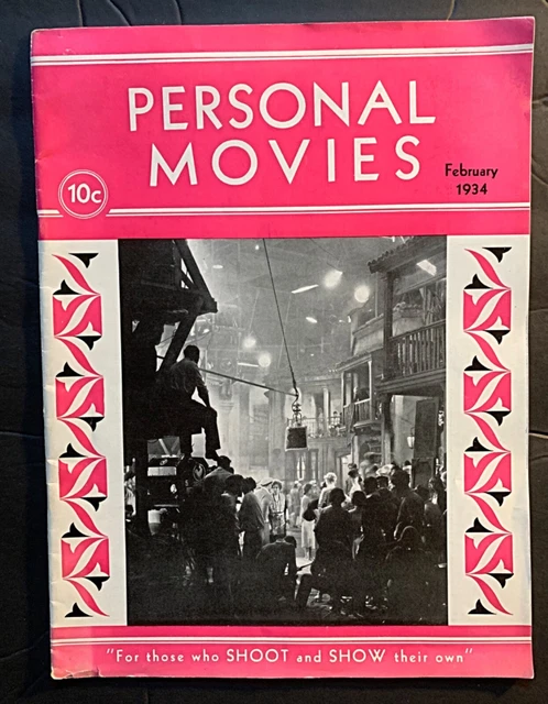 Revista mensual de películas personales Great Deco 1934 portada