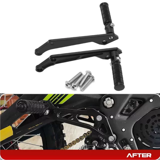 Rear Foot Pegs Pedal Bracket For Segway X160 X260 & Surron SUR-RON Light Bee X