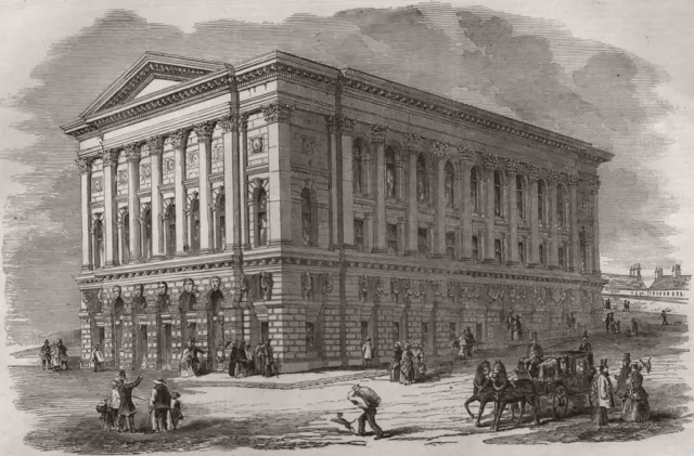 St. George's Hall, Bradford, opened with a musical festival. Yorkshire 1853
