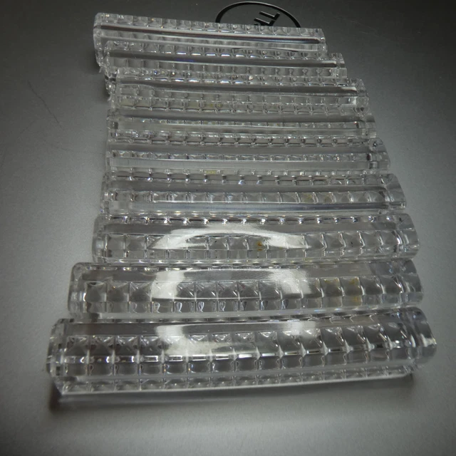Porte-couteaux En Cristal - Forme Feuille De Chêne - Lot De 12 - Vintage
