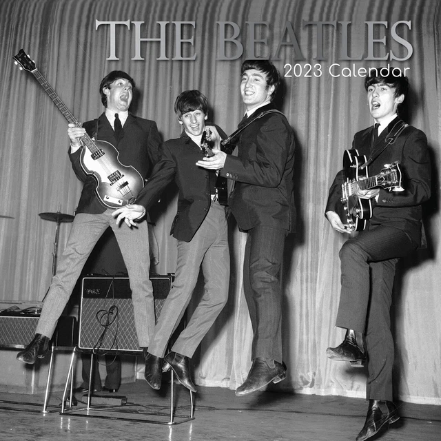 THE BEATLES 2023 Square Wall Calendar 16 Month Planner Christmas New