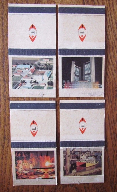Complete Set Of 4 Canadian Scene (Black Striker Variation) (From Canada) -L20