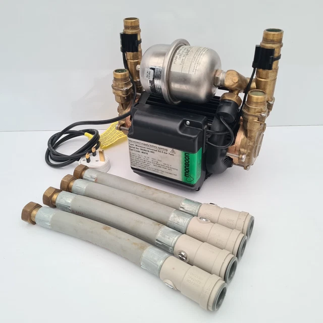 Stuart Turner Monsoon 46410 Pompa doccia doppia universale 2,5 bar ricondizionata