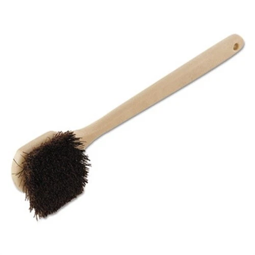 Utility Brush, Palmyra Bristle, Plastic, 20, Tan Handle