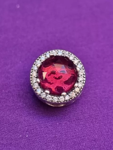 Original Pandora Silber Disney Belle Radiant Rose Charm 792140NCC Neuwertig Ausverkauft 2