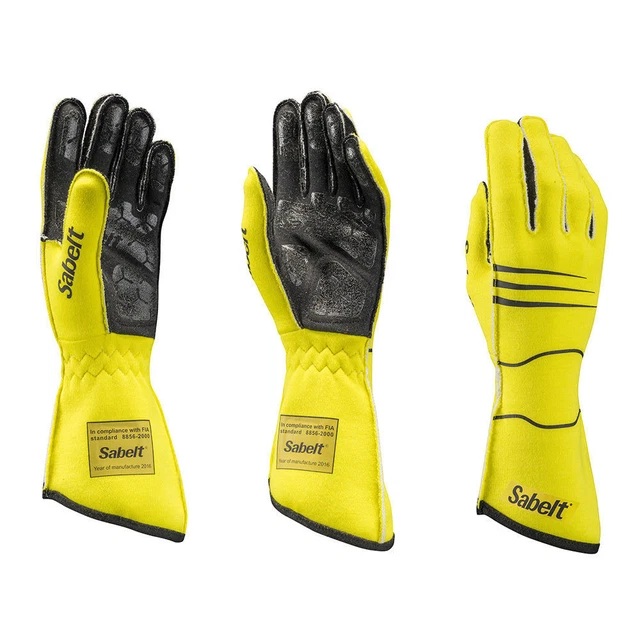 SABELT Gants Hero TG-9 Tailles à Partir De XS À XL FIA8856-2000 Empan Silicium