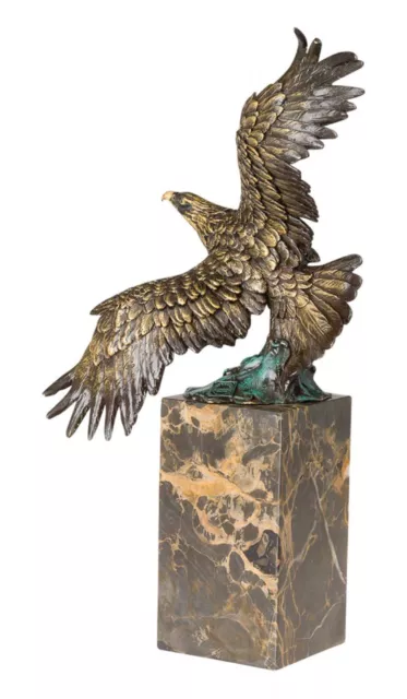 Escultura de bronce - Águila real volando - 32 cm 3