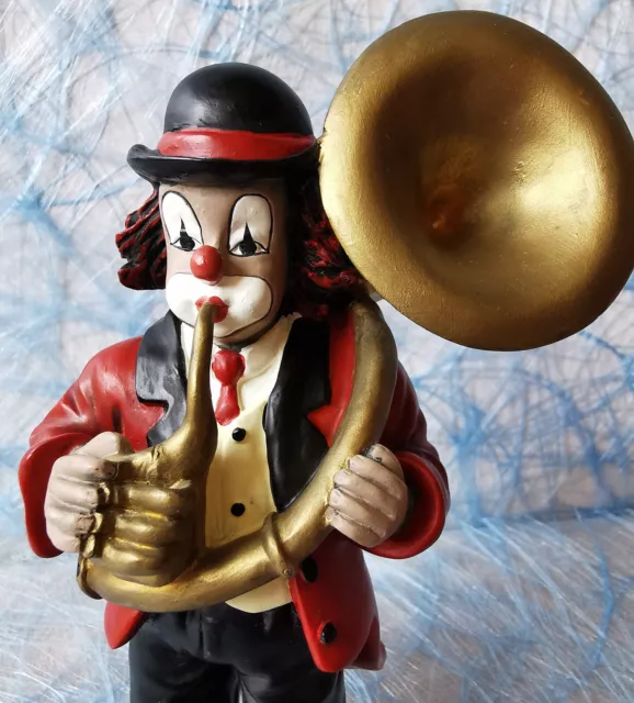 Gilde Clowns "Tubaspieler" Nr. 35758, H 17 cm, Tuba Orchester Band, TOP! o. OVP