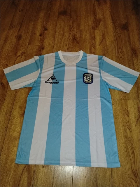 Maillot Argentine Afa Maradona 1986 Coq Sportif Coupe du