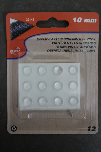 Bumpon Oberflächenschutz Antirutschpad Selbstklebend Vinyl 10mm 12 Stk