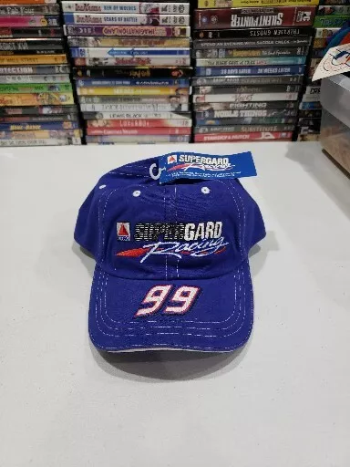 Vtg Jeff Burton #99 Citgo Supergard Racing Snapback Hat NASCAR Checkered Flag