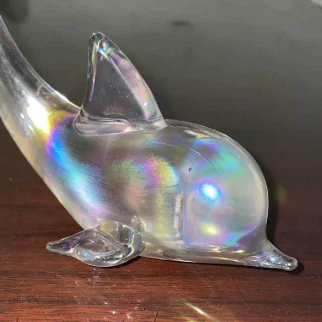 Silvestri Dolphin Aurora Borealis Crystal Handmade 3