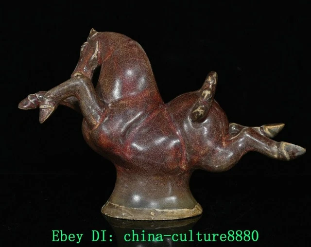 10& SONG JUN Kiln Porcelain 12 Zodiac Horse Beast Statue12 statues de