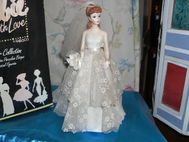 1993 Barbie Wedding Day Musical Porcelain Bisque Doll