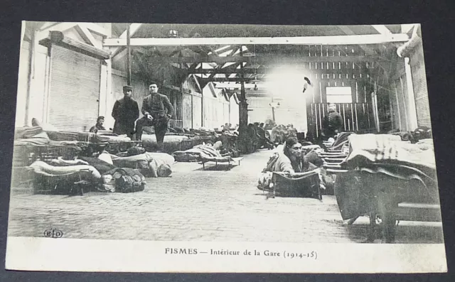Cpa 1915 War 14-18 Fisms Interior Of The Marne Station