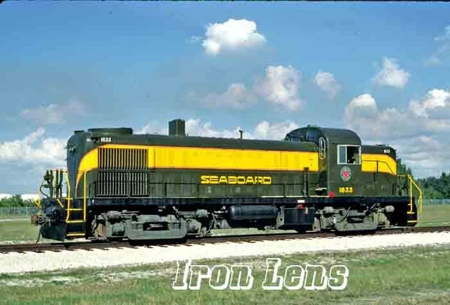 SAL 1633 @ big bend, Florida just painted in full sun_dec 3 ORIGINAL TRAIN SLIDE