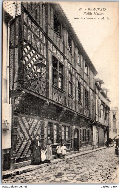 60 BEAUVAIS - Vieille maison - rue Saint-Laurent PAST/4188