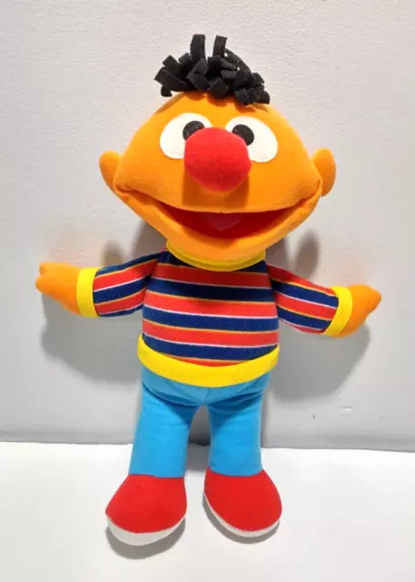 Fisher Price Mattel Ernie 14" Plush Doll Stuffed Animal Toy Sesame Street 2006