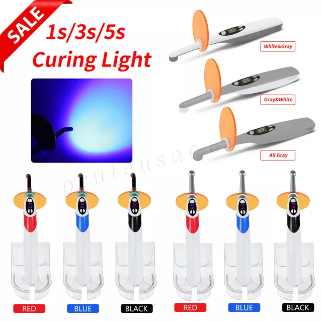 Dental Resin Cure Lamp Cordless LED 1S/3S/5S Curing Light Lamp