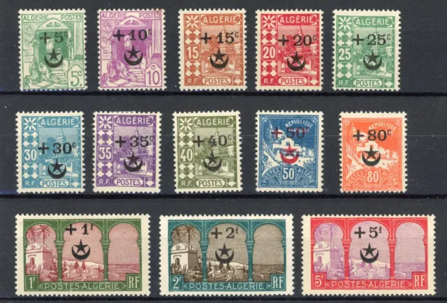 [51.843] Algeria 1927 good set MH VF stamps $115