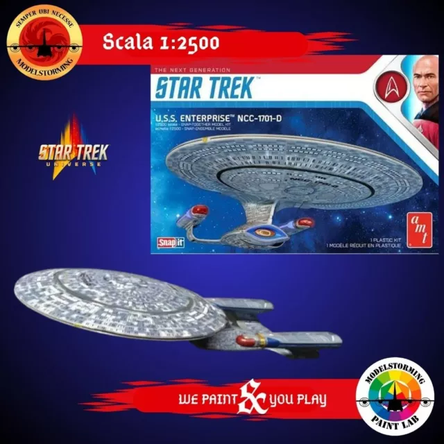 star trek TNG enterprise D scala 1/2500 polar lights