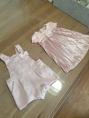 3-6 Months Ted Baker Girls Bundle Outfits Dress Dungerees Occasions