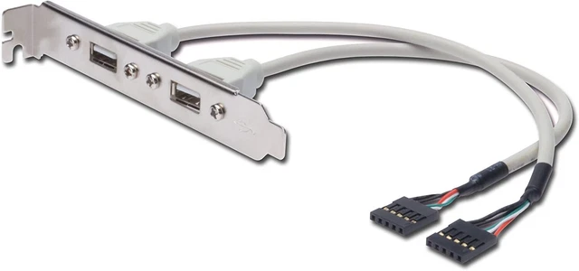 Manhattan Cavetto Slot USB 2.0 2x 5pin