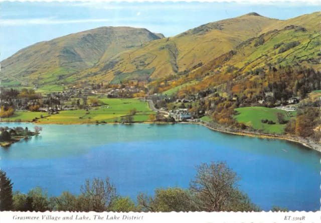 Bamforth Topographical Postcard Grasmere Village Lake District Large V Good