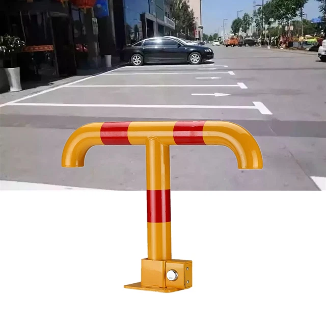 CAR PARKING BOLLARD T-Shape Barrier Lock Garage Driveway Safety Post ...