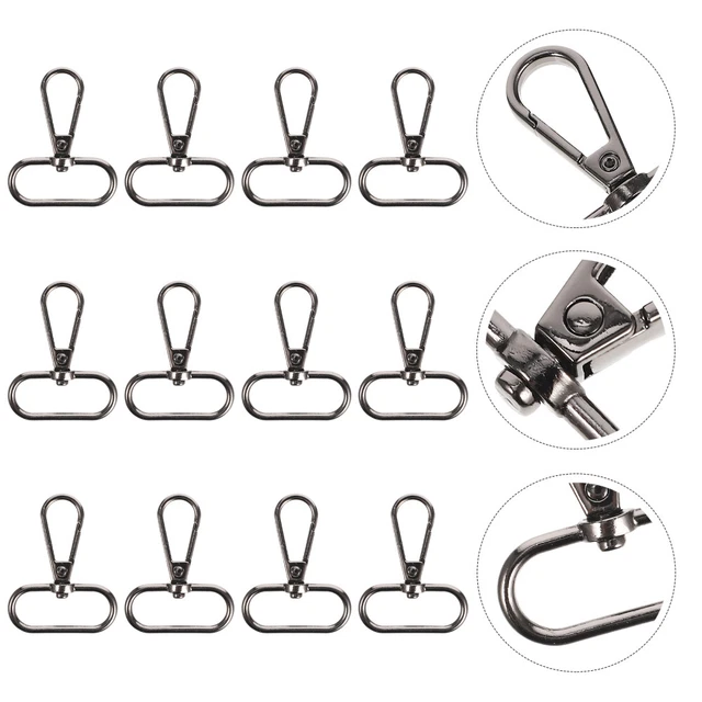 20 Pièces Mousqueton, Mini Mousqueton Coloré, Mousquetons Ronds, Mini Coeur Fermoirs à Clés, Pour Porte-clés Artisanat DIY, Bandoulière, Pour Portefeuilles, Sacs à Main