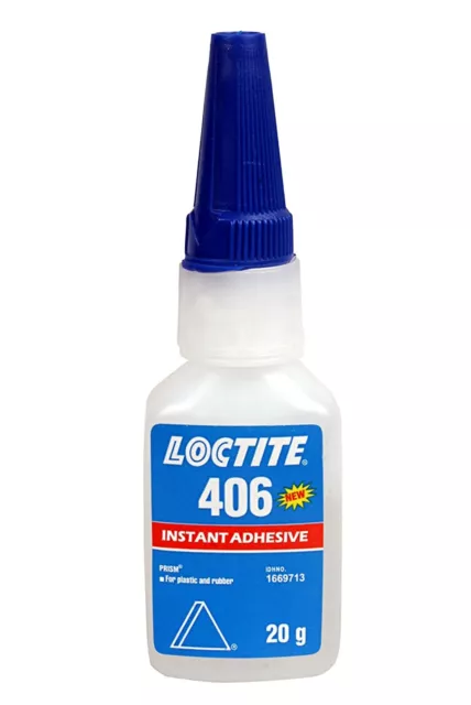 1 giorno spedizione Loctite 406 adesivo istantaneo cianoacrilato, bottiglia 20 gm