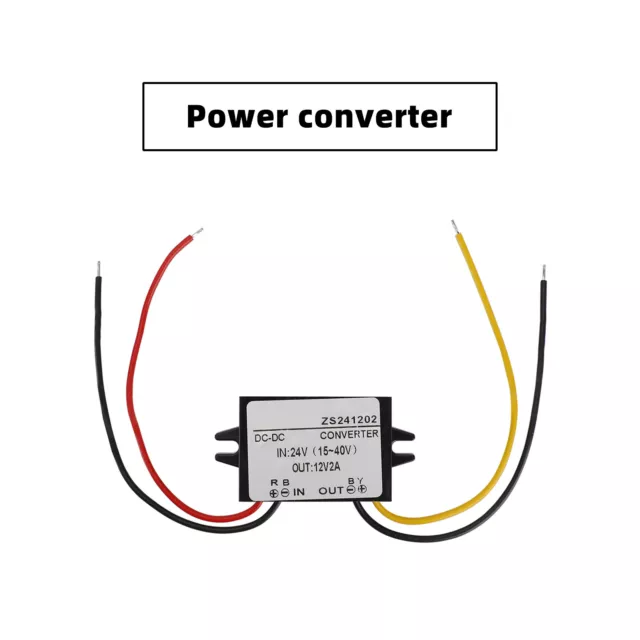 Waterproof DC-DC Converter 24V Step Down to 12V Car Power Supply Module 2A