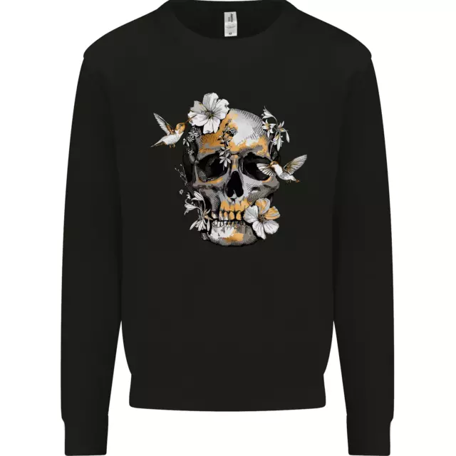 Wildlife Spring Skull Kids Sweatshirt Jumper