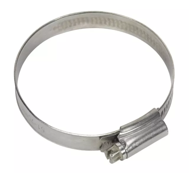 Sealey SHCSS2 Hose Clip Stainless Steel �51-70mm Pack of 10