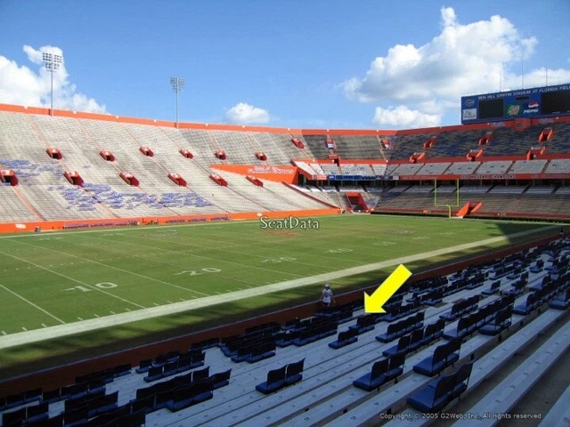 TWO (2) TICKETS FLORIDA GATORS vs VANDERBILT 10/7-LOWER SIDELINE AISLE-ROW 6!!!