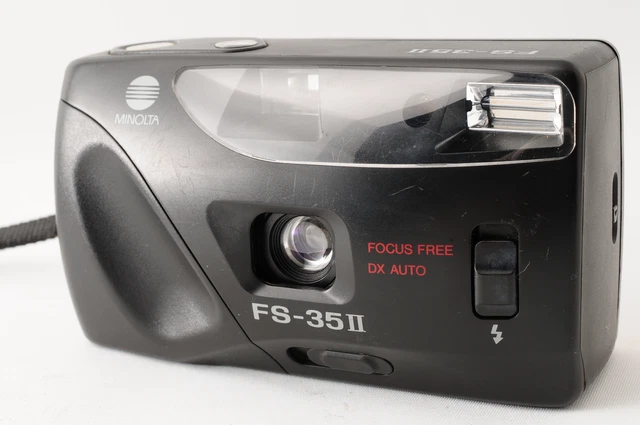 [Exc+5] Minolta FS-35 II Black Point & Shoot 35mm Film Camera 8629816 From JAPAN