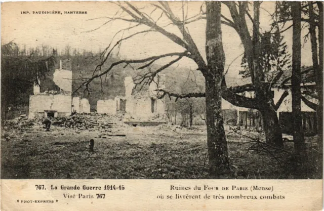 CPA AK Militaire - Ruines du Four de Paris - Meuse (696333)