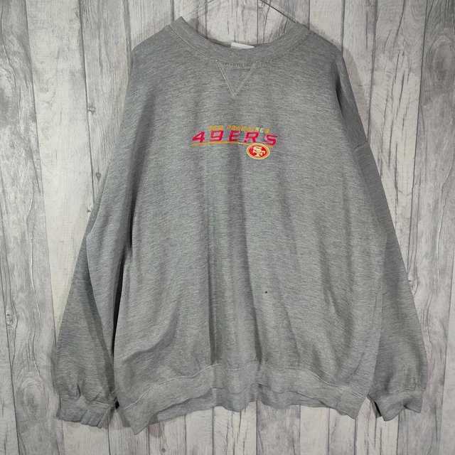 NFL San Francisco 49ers Sweatshirt Mens 3XL Grey USA Vintage Spellout