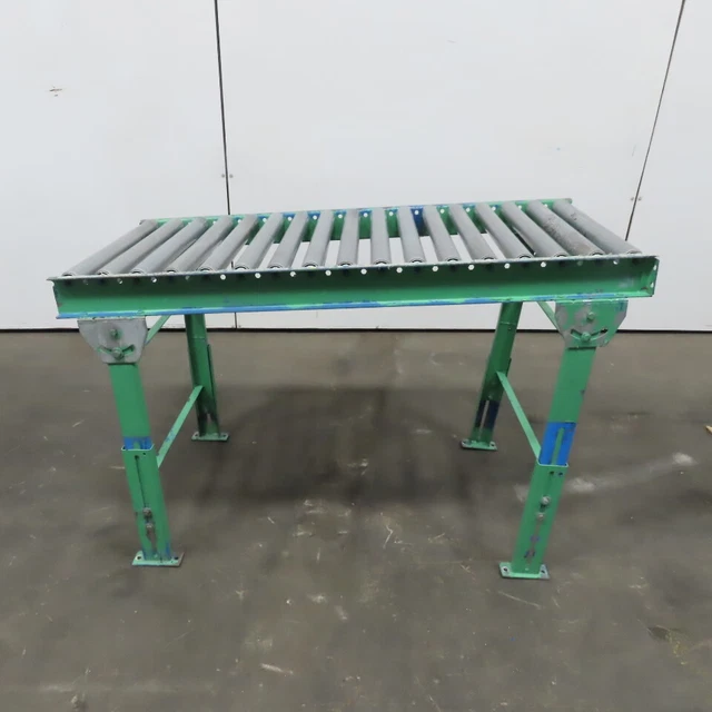 24"x51" Gravity Roller Conveyor 22"BF 1.90" Diameter Galvanized 3" Centers
