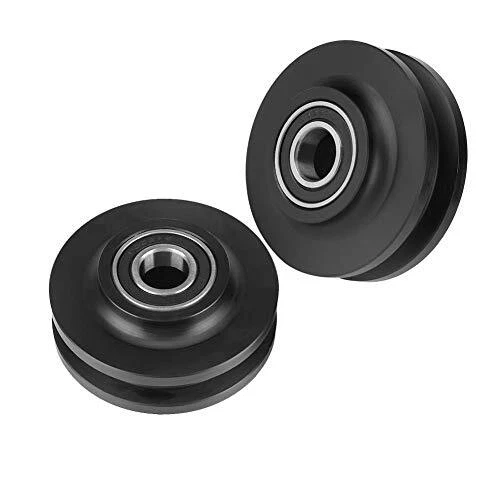 2Pcs Sliding Barn Door Wheel, Heavy Duty Pulley Roller Hardware
