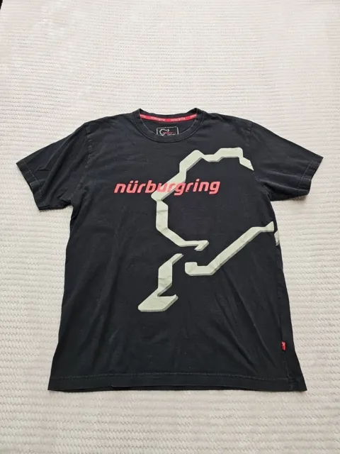 Nurburgring Shirt Mens Large Short Sleeve Crew Neck German Race Logo