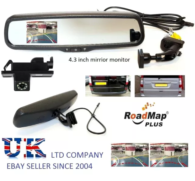 reversing camera 5 inch rear view mirror kit for mercedes vito viano