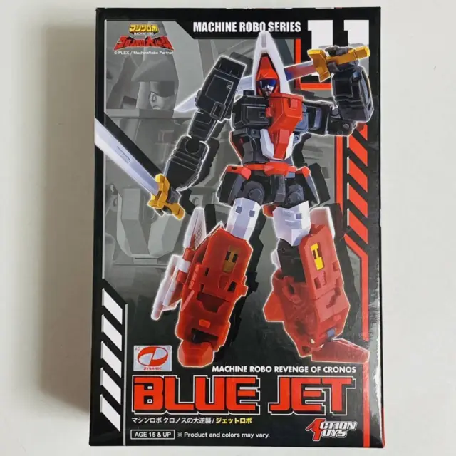 Kiwami Action Toys Machine Robo Series 11 The Revenge Of Cronos Jet Blue Figure