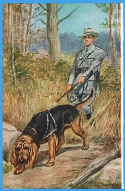 1958 Bloodhound Dog Megargee Edwin Artwork Vintage Magazine Print