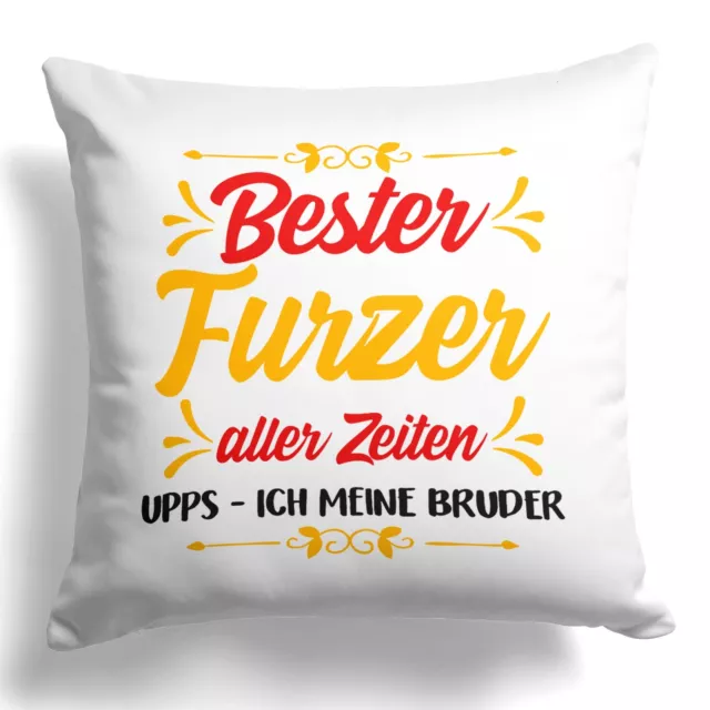 Bruder Geschenk Geburtstag Weihnachten Geschwister Deko Kissen Männer Jungs