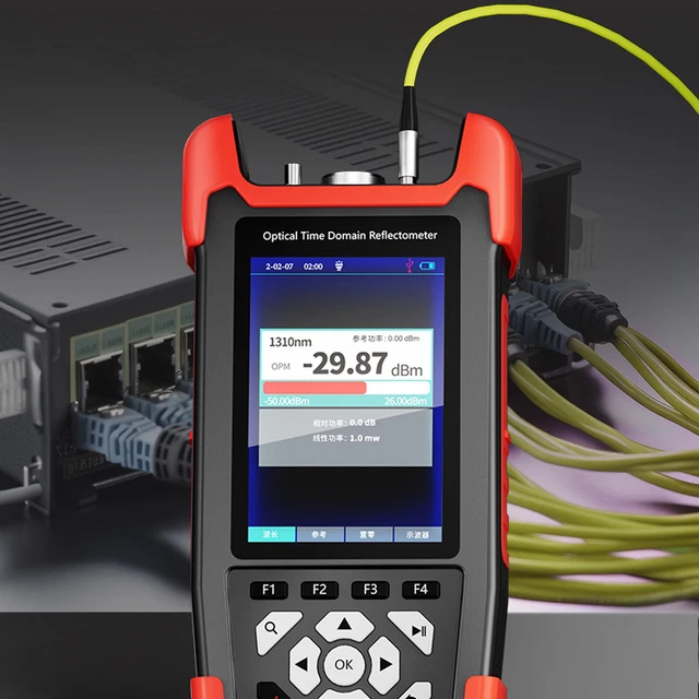 Tester OTDR Tester per cavi in fibra ottica Mini Riflettometro In Fibra Ottica Otdr 1310/1550nm 22/24dB Con 9 Funzioni Mappa Eventi OPM OLS For Tester Ethernet For Cavi Da 64 Km Test Tester OTDR Tester per cavi in fibra ottica Mini Riflettometro In Fibra Ottica Otdr 1310/1550nm 22/24dB Con 9 Funzioni Mappa Eventi OPM OLS For Tester Ethernet For Cavi Da 64 Km Test