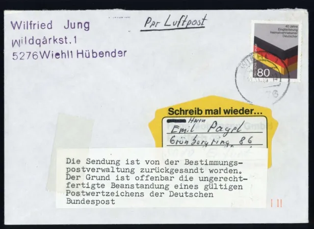 1985, Bundesrepublik Deutschland, 1265 Pk, Brief - 1844312
